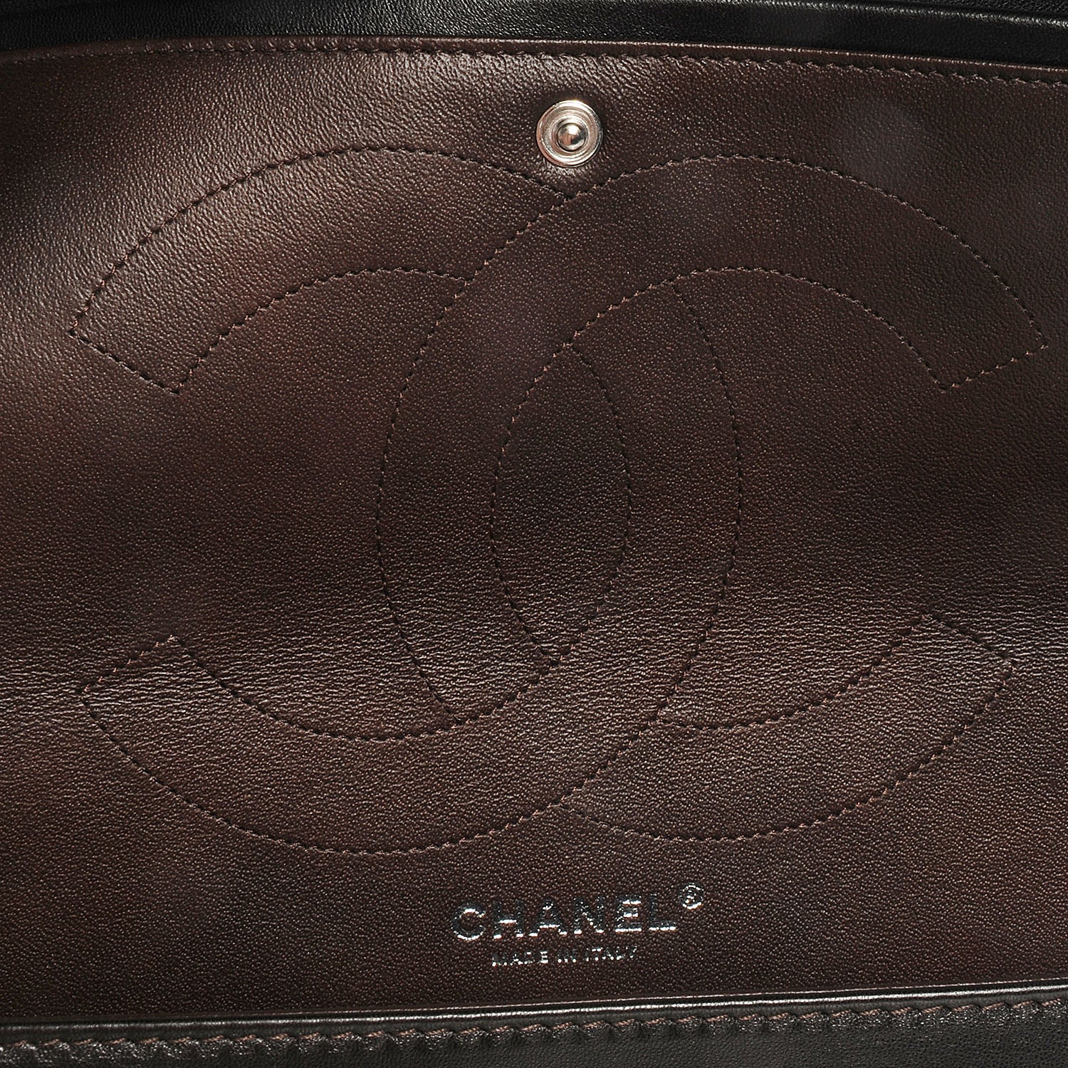 Chanel Metallic Patent 2.55 Reissue 227 Flap Dark Brown 8 of 9