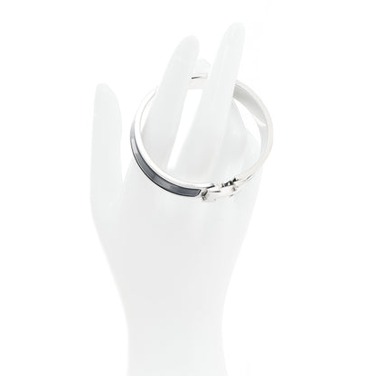 Hermes Narrow Enamel Clic Clac H Bracelet GM Bleu De Genes 2 of 4