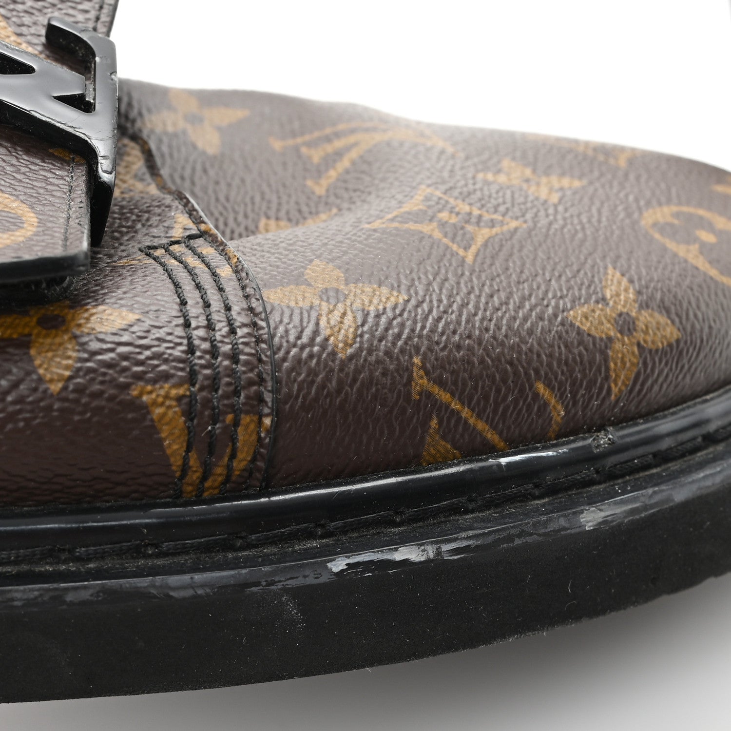 Louis Vuitton Patent Monogram Mens Cosy Flat Comfort Clog Mules 9 Brown 10 of 11