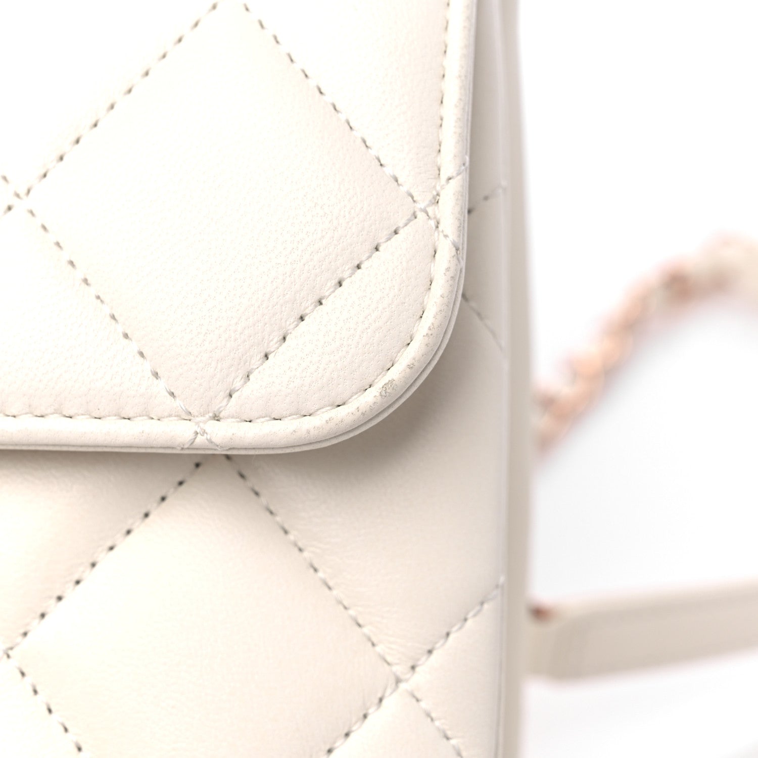 Chanel Lambskin Quilted Small Trendy CC Dual Handle Flap Bag White 10 of 13