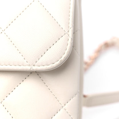 Chanel Lambskin Quilted Small Trendy CC Dual Handle Flap Bag White 10 of 13