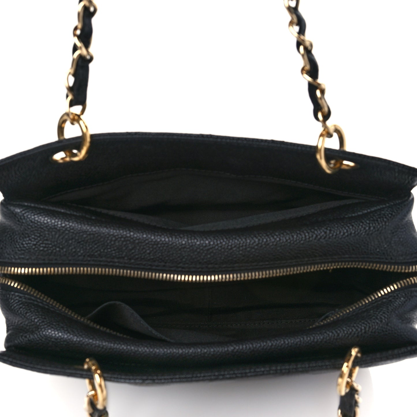 Caviar Quilted Petit Timeless Tote PTT Black