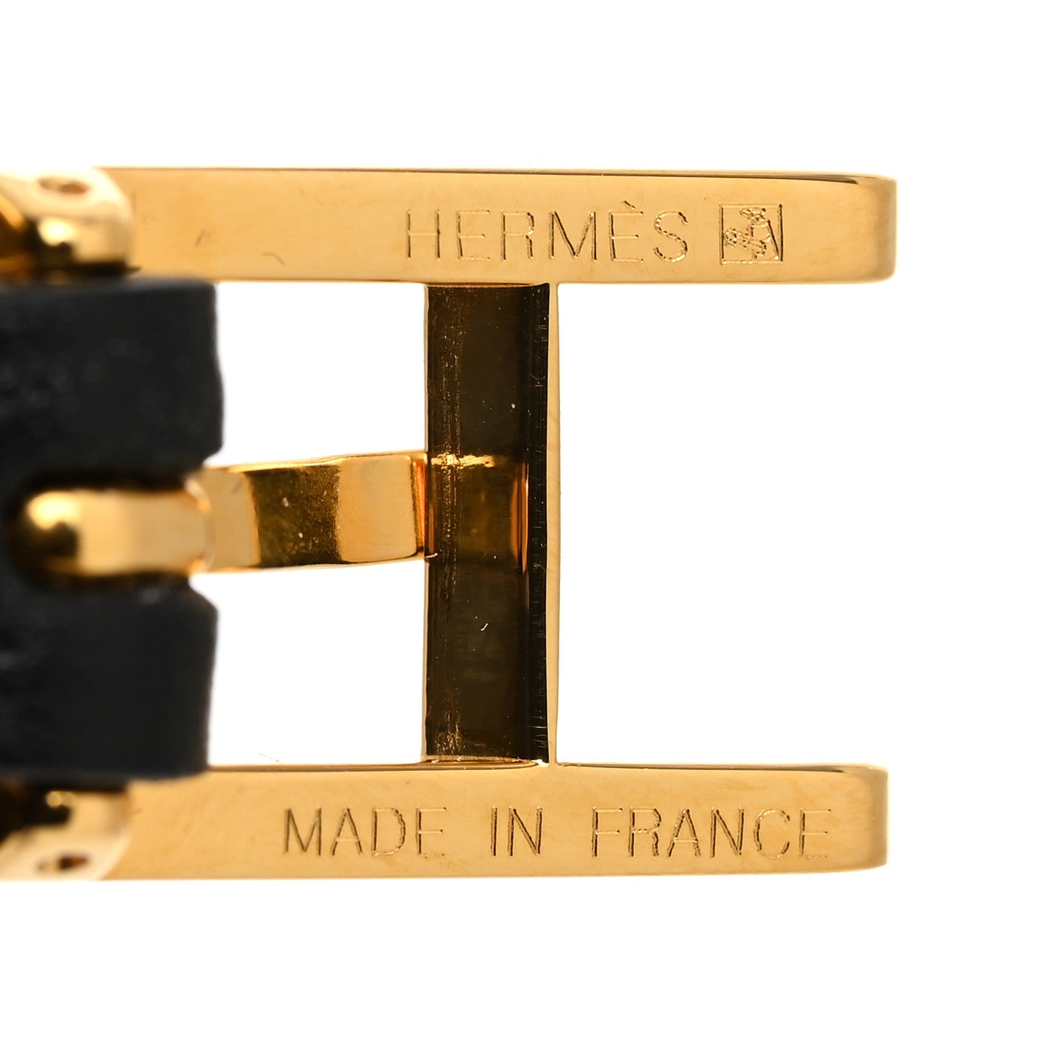 Hermes Swift Hapi 3 MM Triple Tour Bracelet S Black 8 of 9