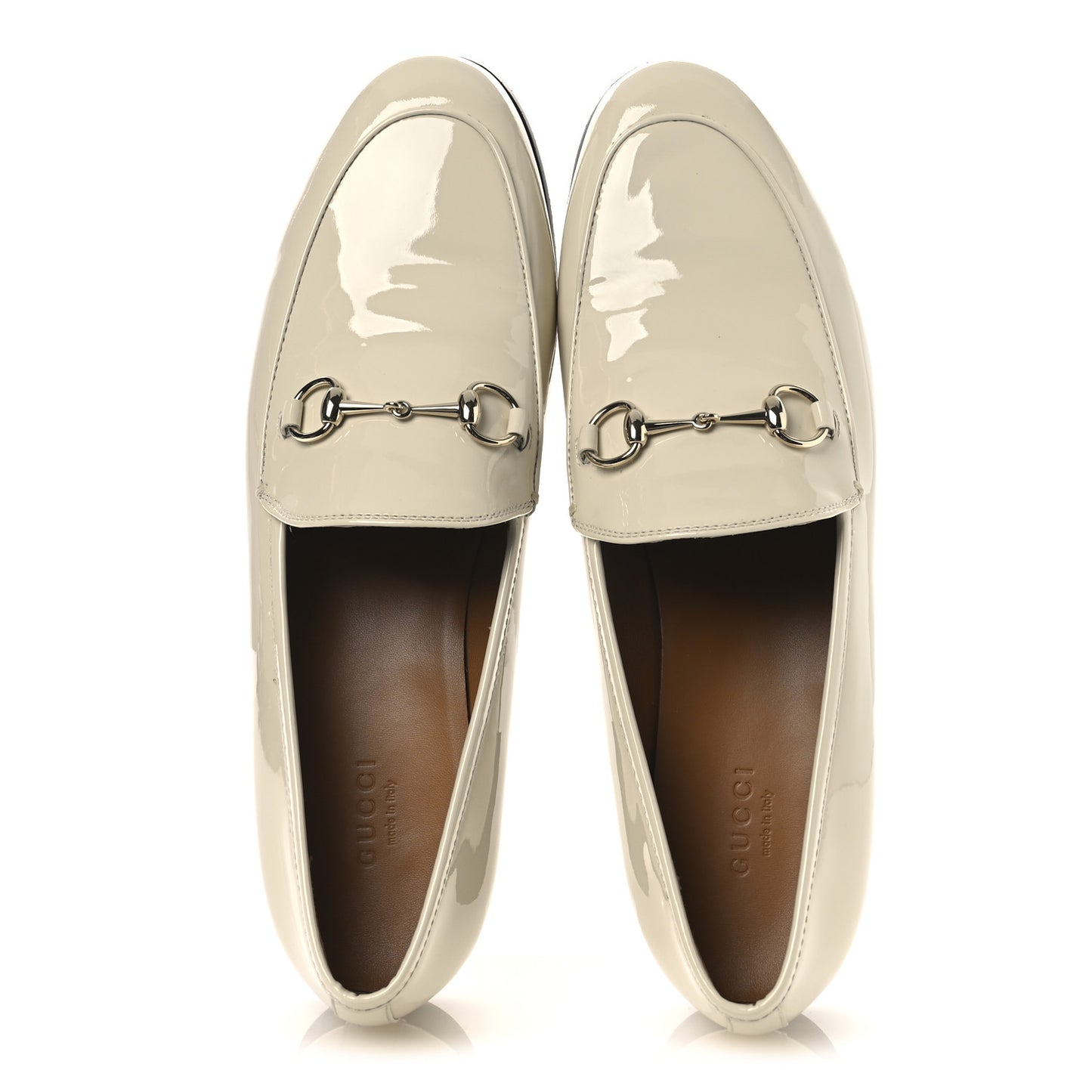 Patent Womens Jordaan Loafers 39.5 New Ivory