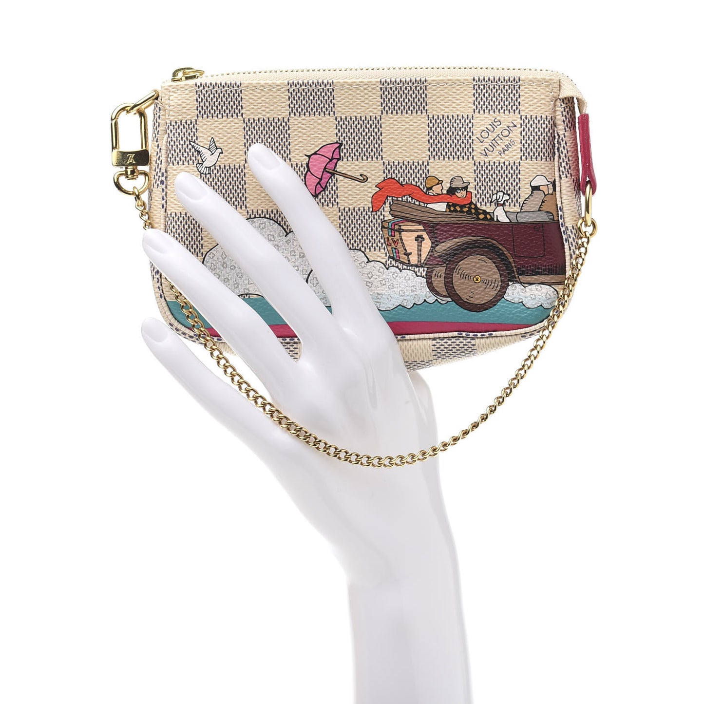 Damier Azur 2015 Christmas Animation Mini Pochette Accessories