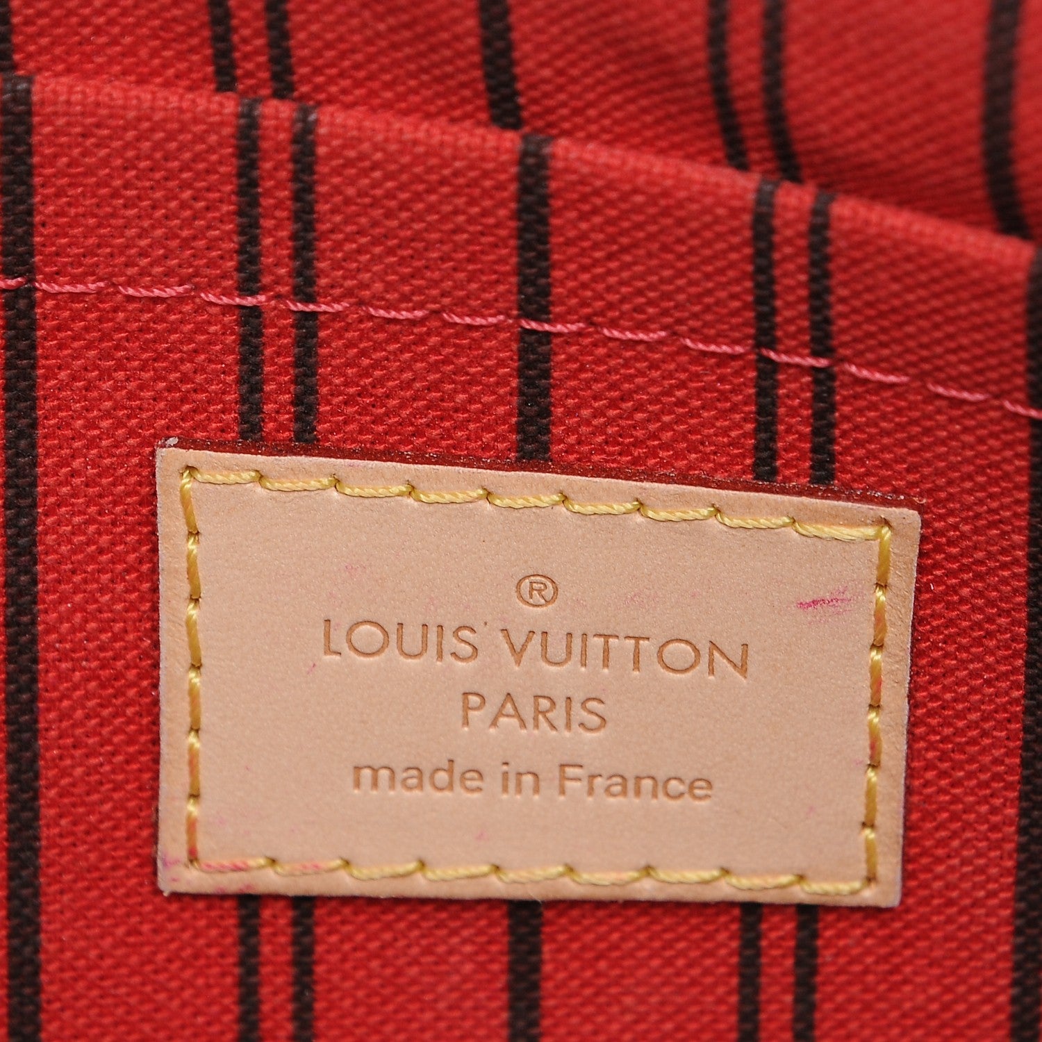 Louis Vuitton Monogram Neverfull MM GM Pochette Cherry 6 of 7