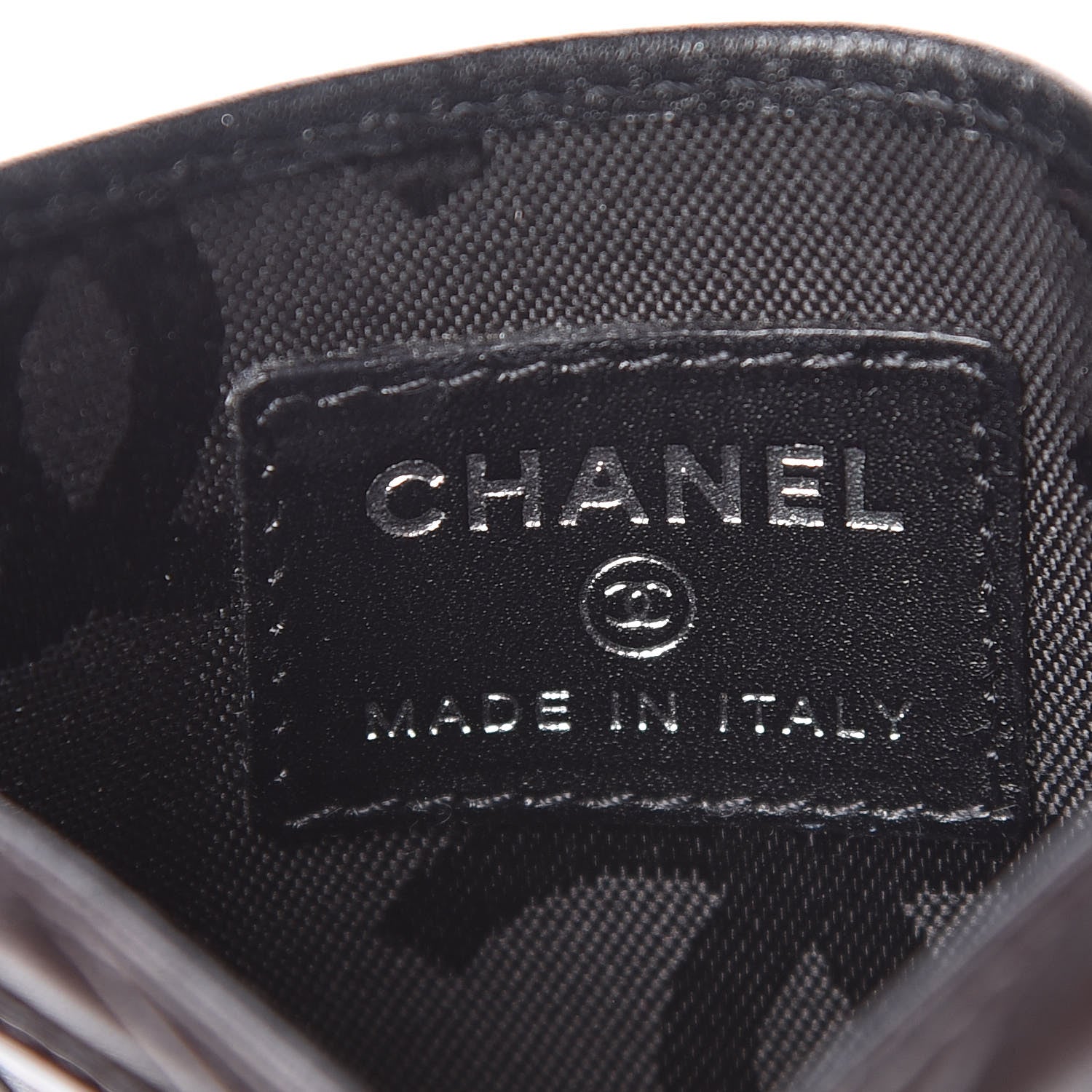 Chanel Calfskin Quilted Cambon Card Holder Black 6 of 7