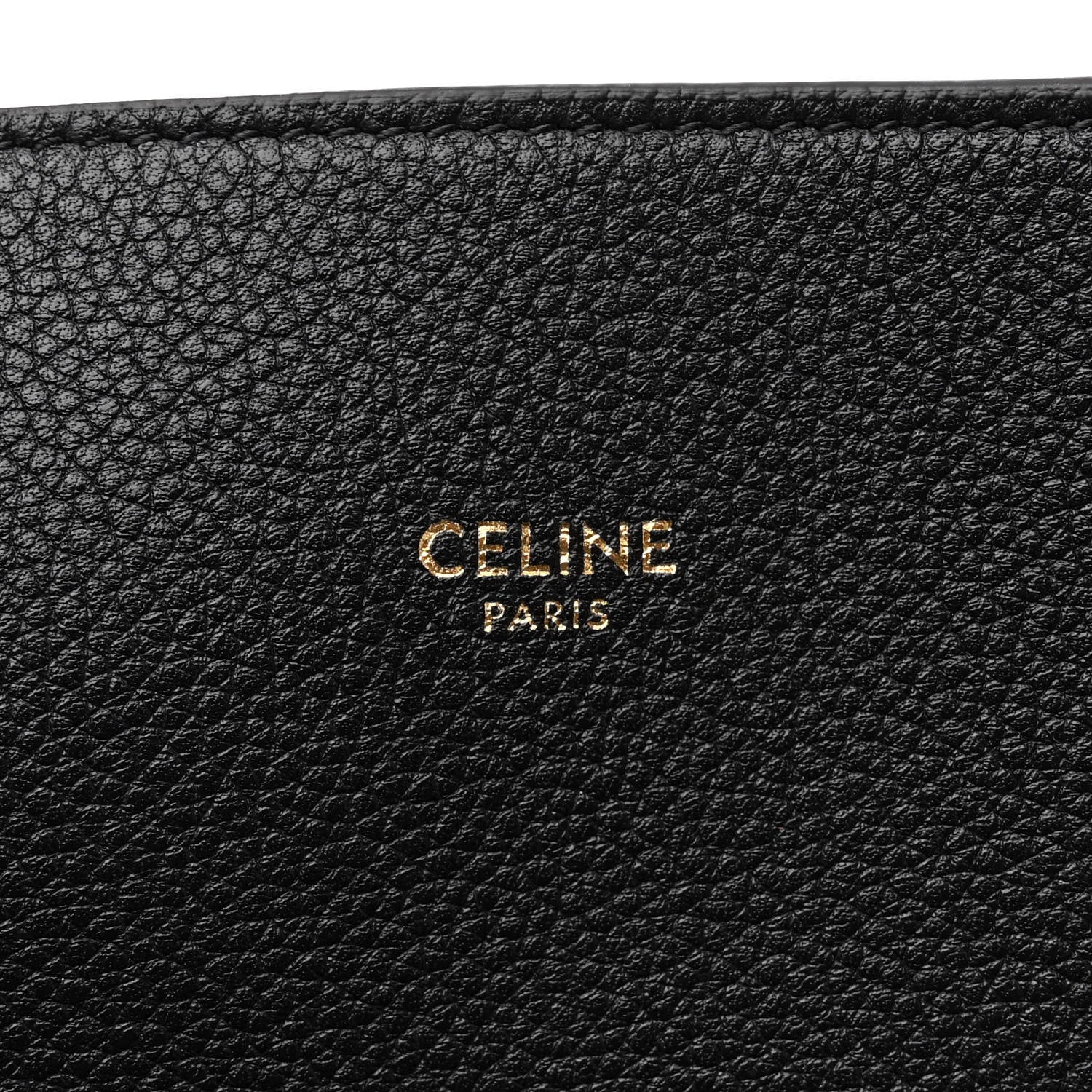 Celine Soft Grained Calfskin Small Belt Cabas Phantom Black 6 of 12