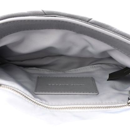 Marc Jacobs Goatskin Quilted J The Puffy Diamond Shoulder Bag Wolf Grey 5 of 10