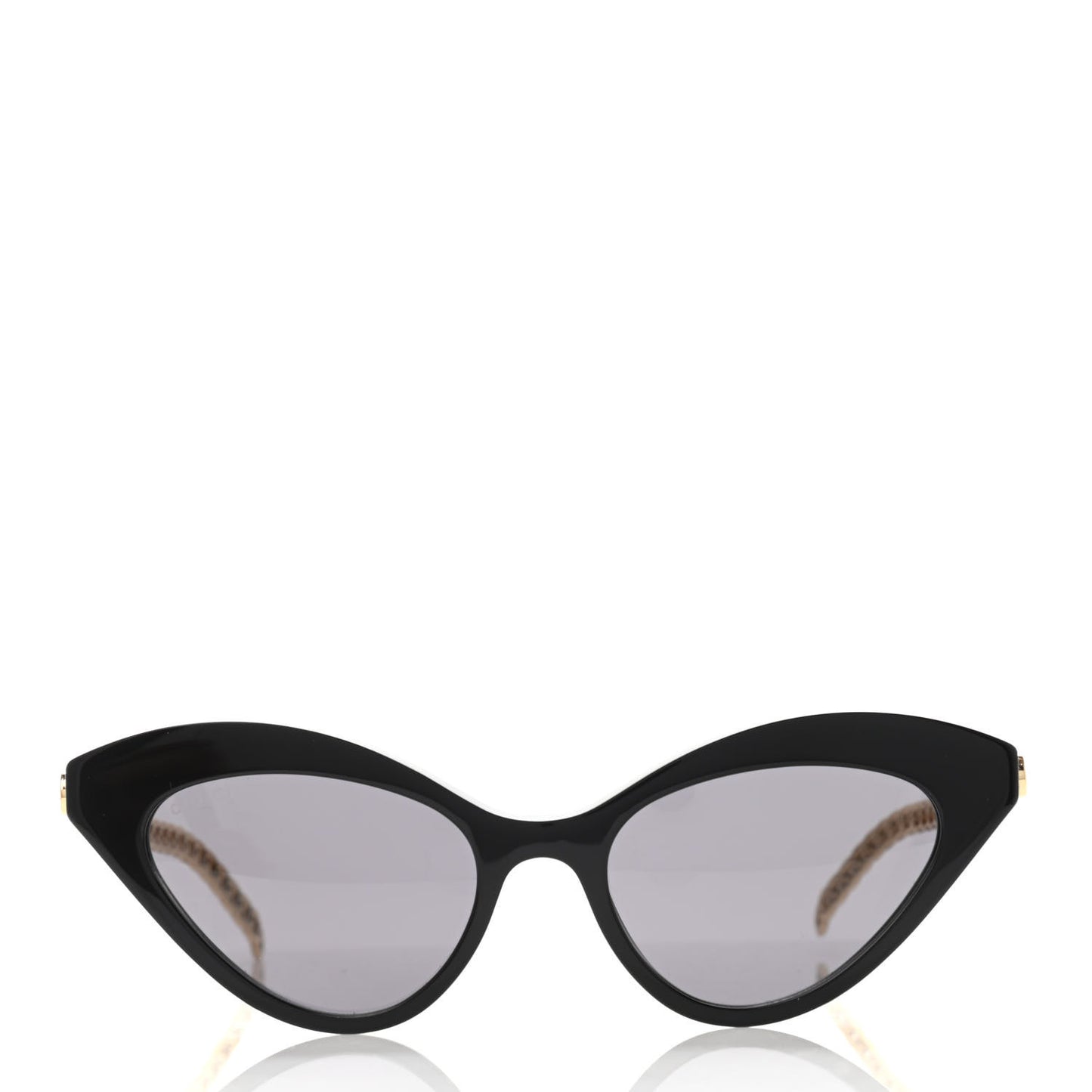 Chain Cat Eye GG0978S Sunglasses Black Gold