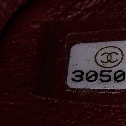 Chanel Caviar Quilted Jumbo Double Flap Dark Red 7 of 10