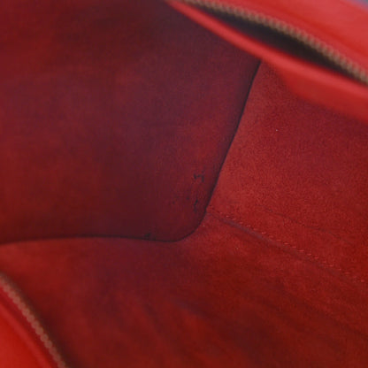 Celine Drummed Calfskin Nano Luggage Coquelicot 14 of 15
