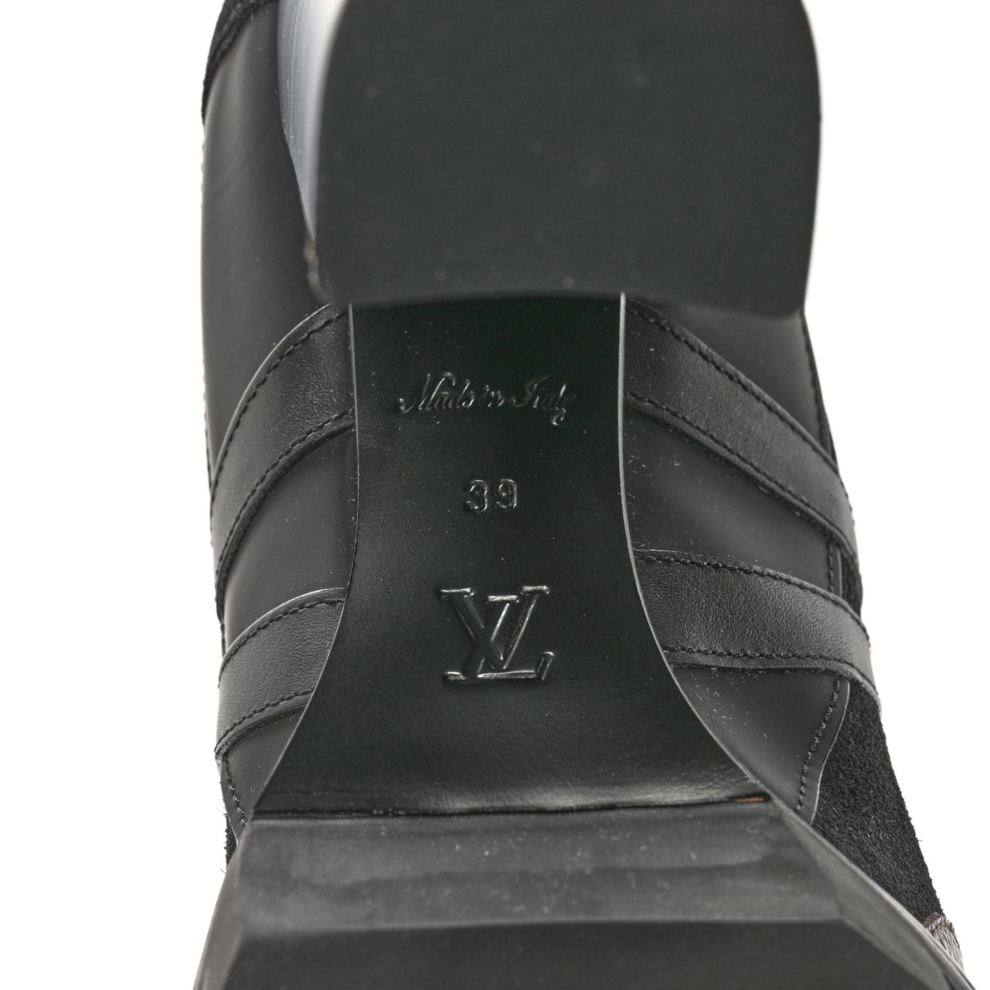 Suede Calfskin Monogram Star Trail Ankle Boots 39 Black