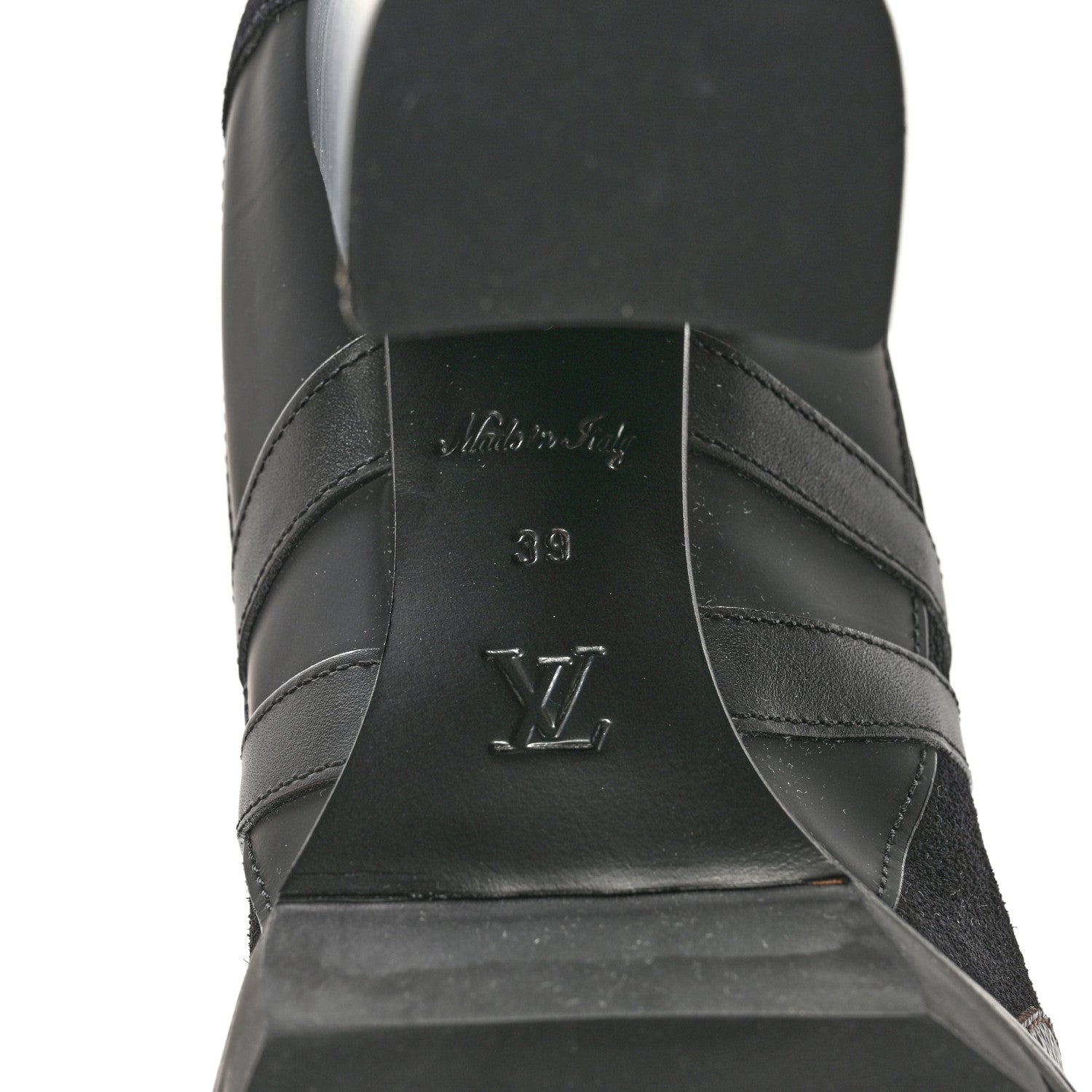 Louis Vuitton Suede Calfskin Monogram Star Trail Ankle Boots 39 Black 6 of 8