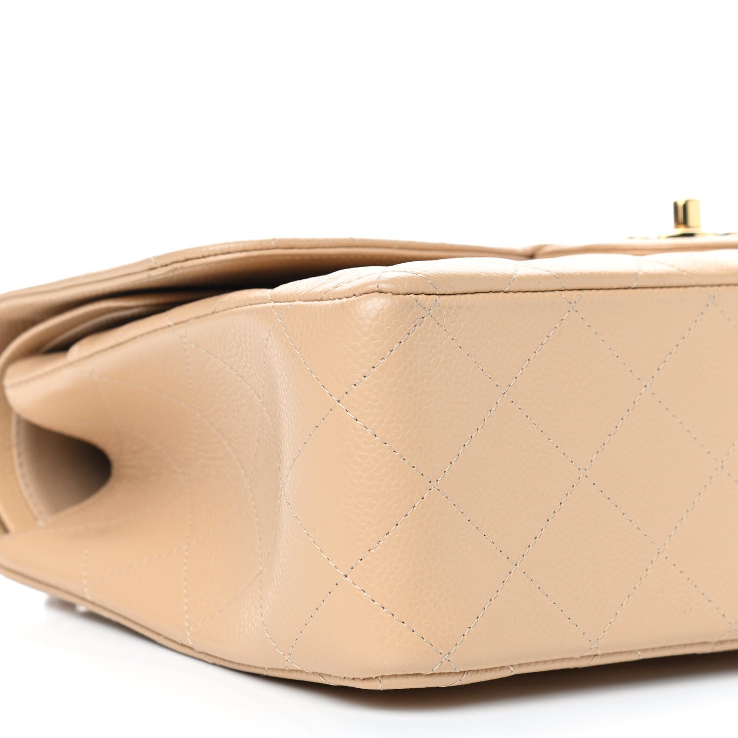 Chanel Caviar Quilted Jumbo Double Flap Beige Clair 9 of 10