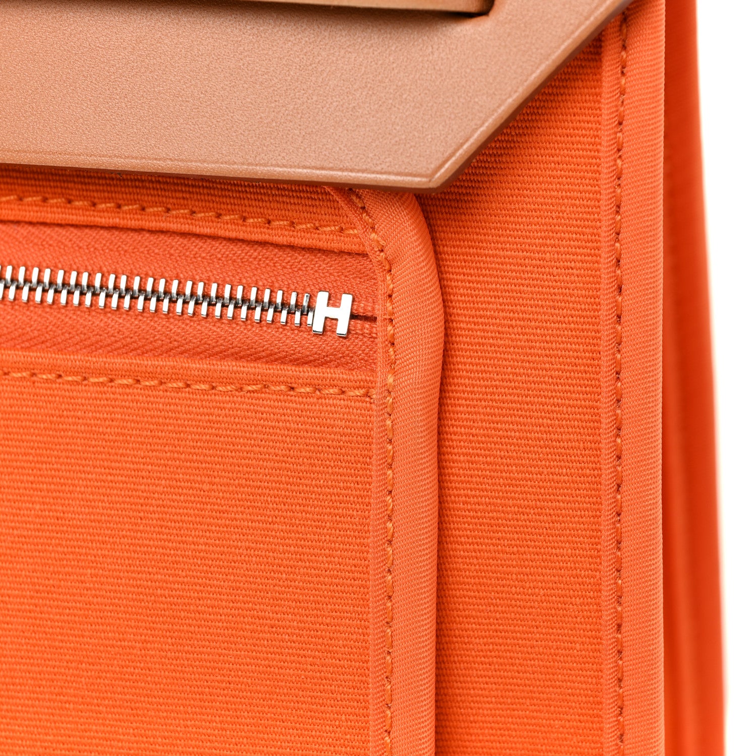 Hermes Toile Herbag Zip 31 PM Orange 20 of 25