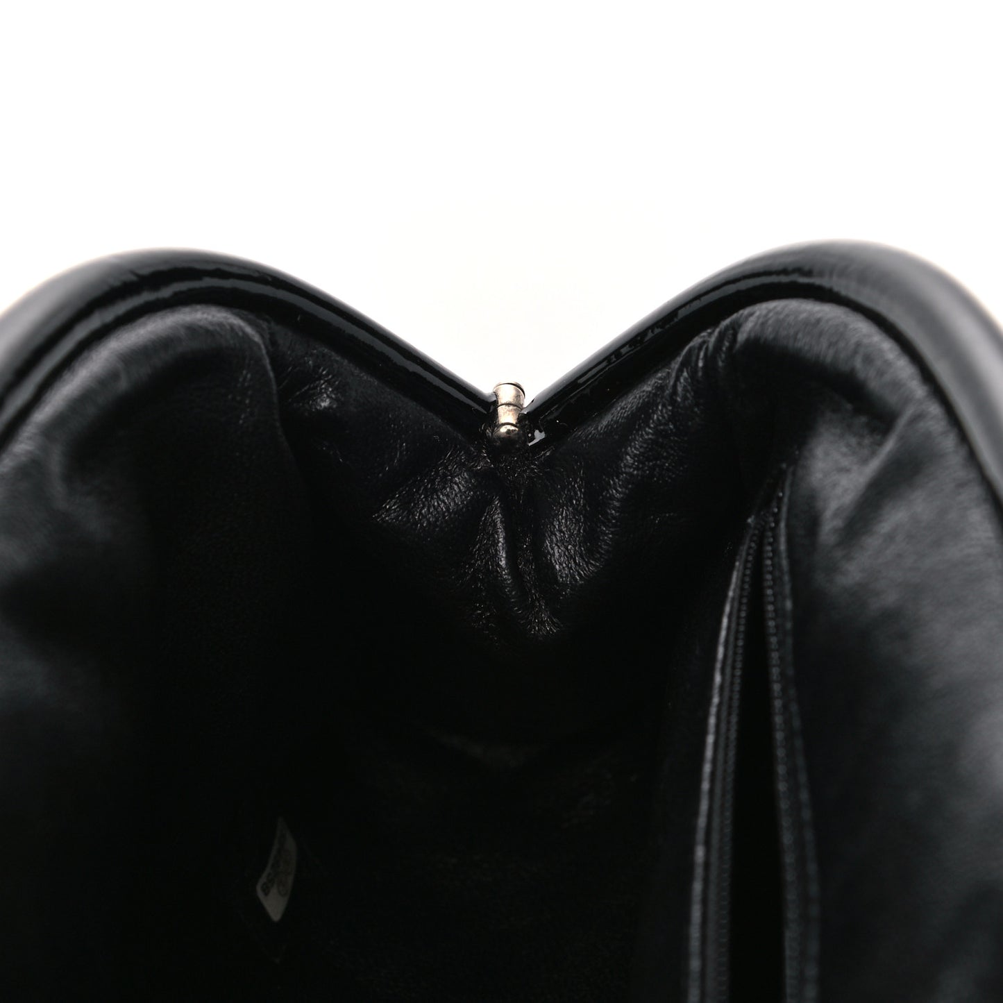 Patent Quilted Timeless Clutch Black
