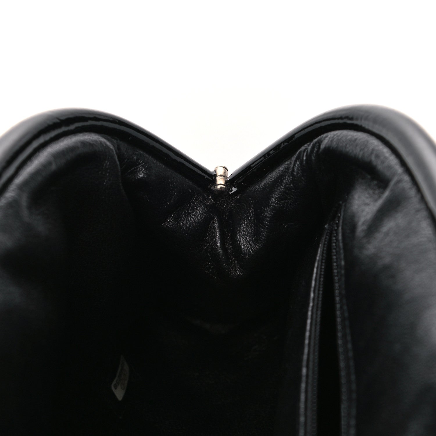 Chanel Patent Quilted Timeless Clutch Black 7 of 7
