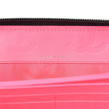 Chanel Suede Cambon Zip Around Organizer Wallet Black 7 of 14