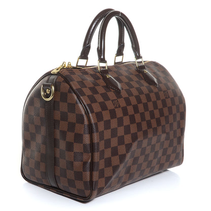 Louis Vuitton Damier Ebene Speedy Bandouliere 30 3 of 9