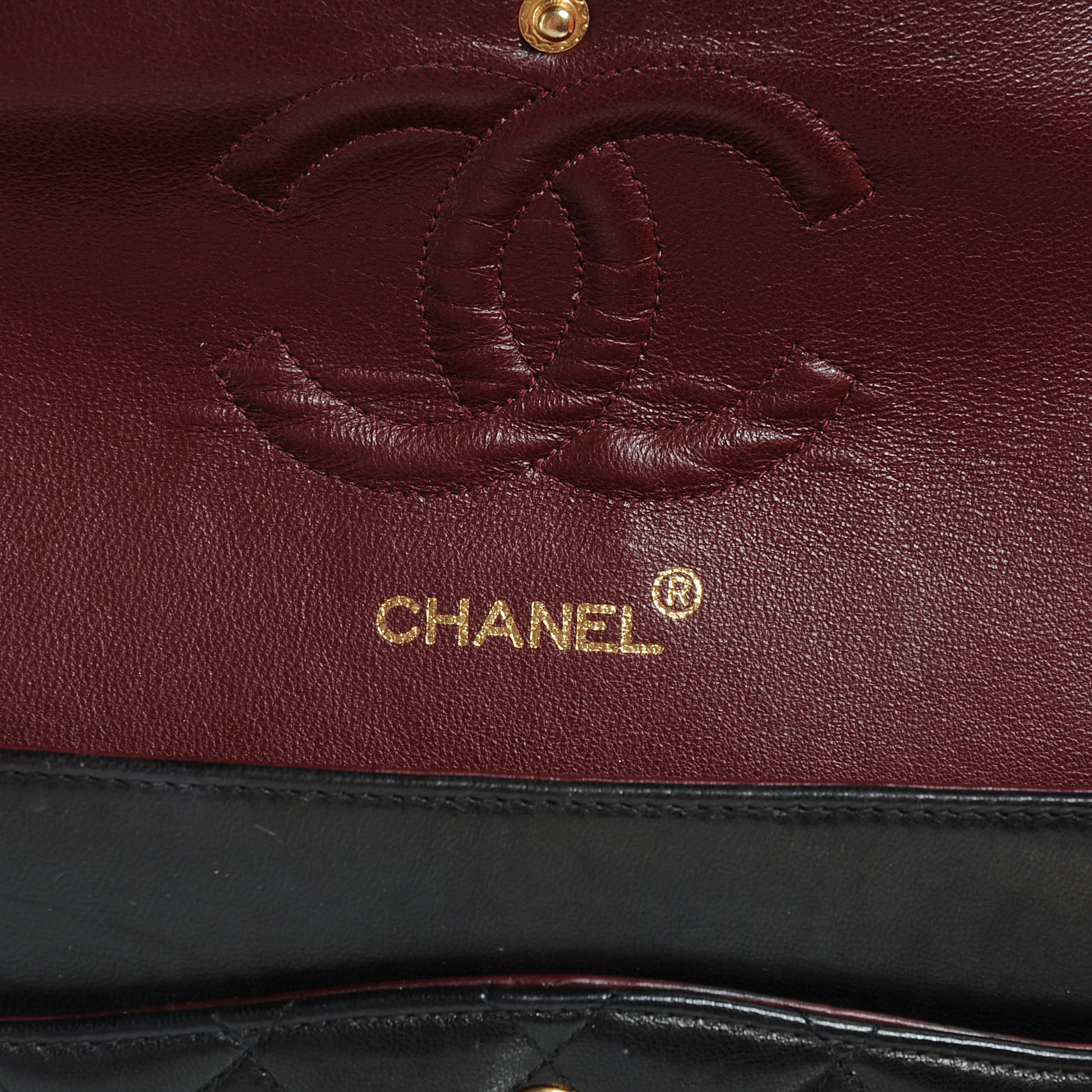 Chanel Lambskin Medium Double Flap Black 6 of 7