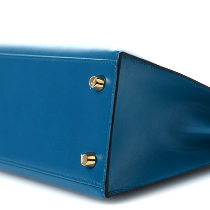 Hermes Box Kelly Sellier 25 Bleu Izmir 10 of 14