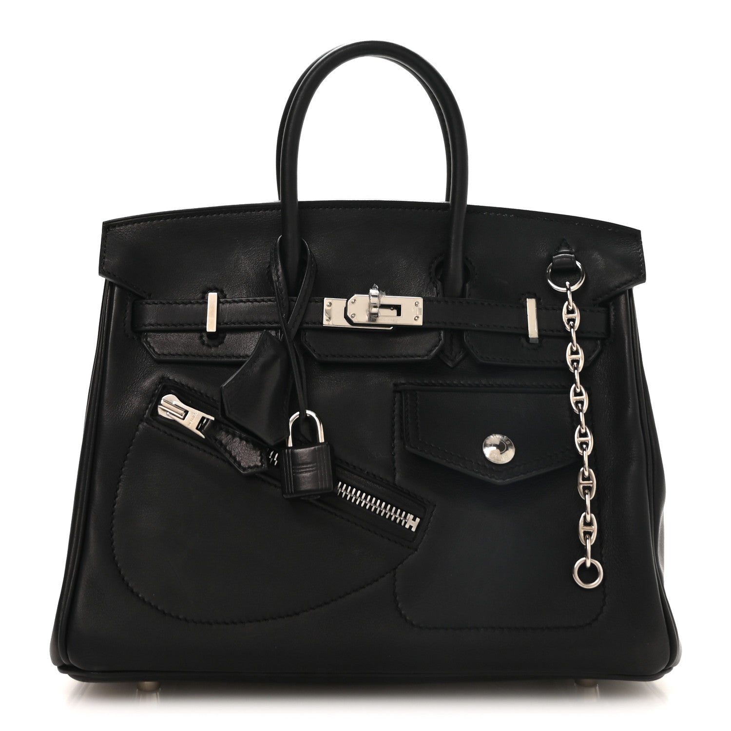 Hermes Veau Volupto Rock Birkin 25 Black 1 of 10