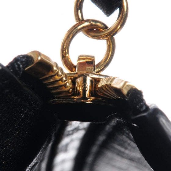 Sheepskin Vanessa Chain Shoulder Bag Black