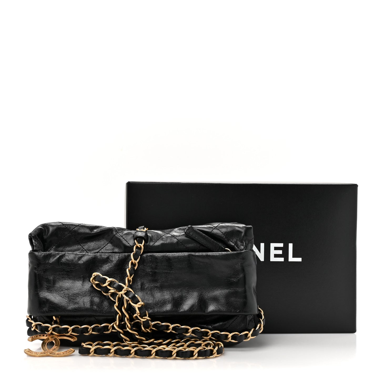 Calfskin Quilted Baluchon Black