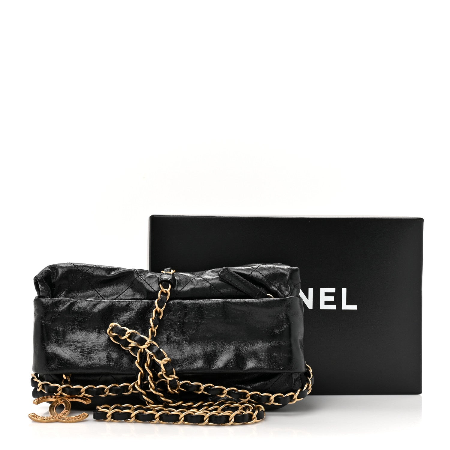 Chanel Calfskin Quilted Baluchon Black 12 of 12