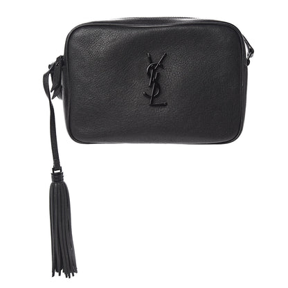 Saint Laurent Lambskin Monogram Lou Camera Bag Black 1 of 10