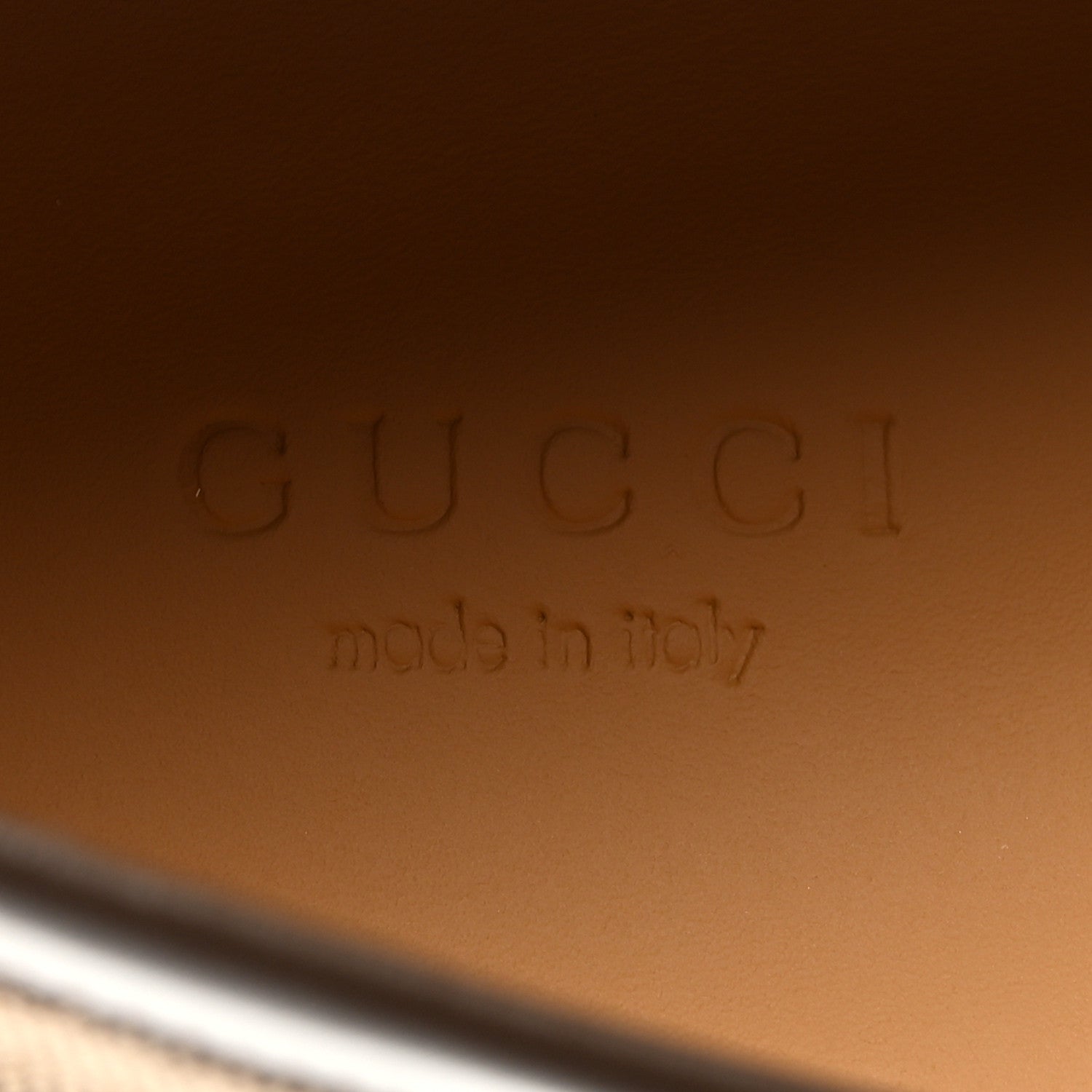 Gucci Monogram Horsebit Calfskin Womens Horsebit Wedge Platform Loafers 40 Beige Ebony 6 of 8