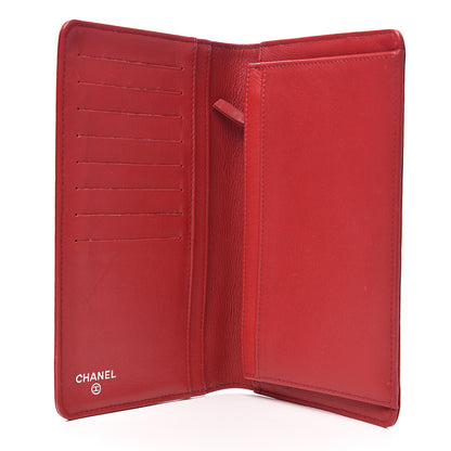 Chanel Caviar Timeless CC Yen Wallet Red 4 of 12