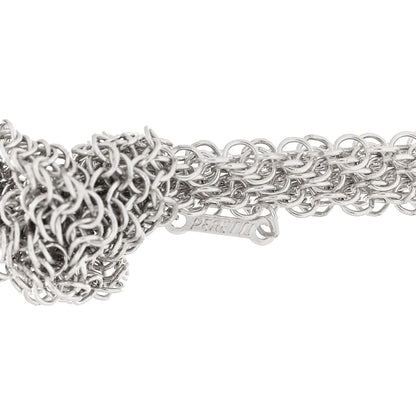 Tiffany Sterling Silver Elsa Peretti Mesh Bib Necklace 4 of 5