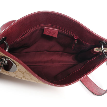 Gucci Monogram Eclipse Messenger Bag Red 7 of 9