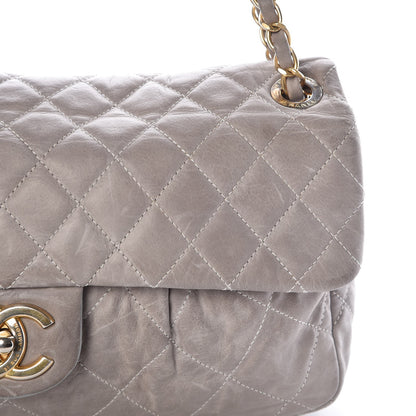 Chanel Iridescent Calfskin Large Chic Quilt Flap Grey 9 of 16