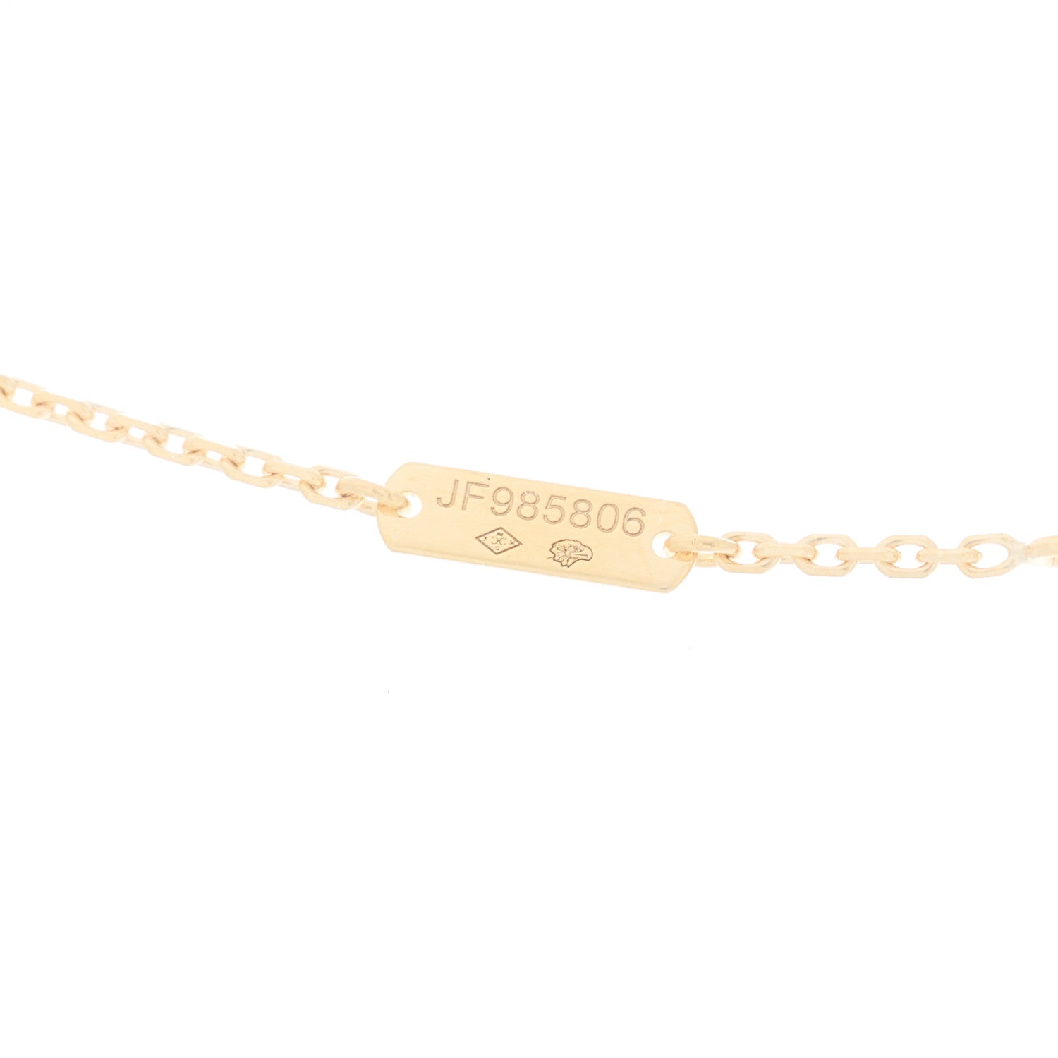 Van Cleef & Arpels VAN CLEEF &amp; ARPELS 18K Yellow Gold Malachite Vintage Alhambra Pendant Necklace 4 of 6