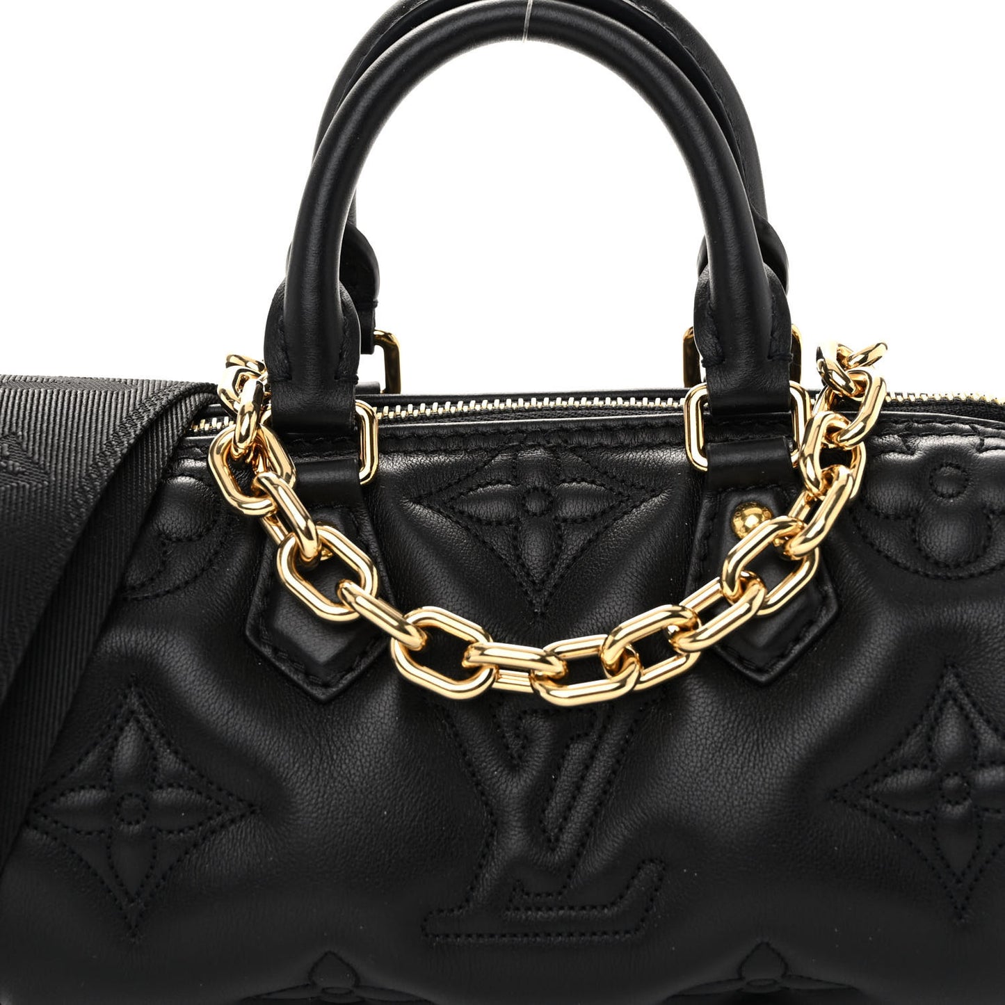 Calfskin Bubblegram Papillon BB Black
