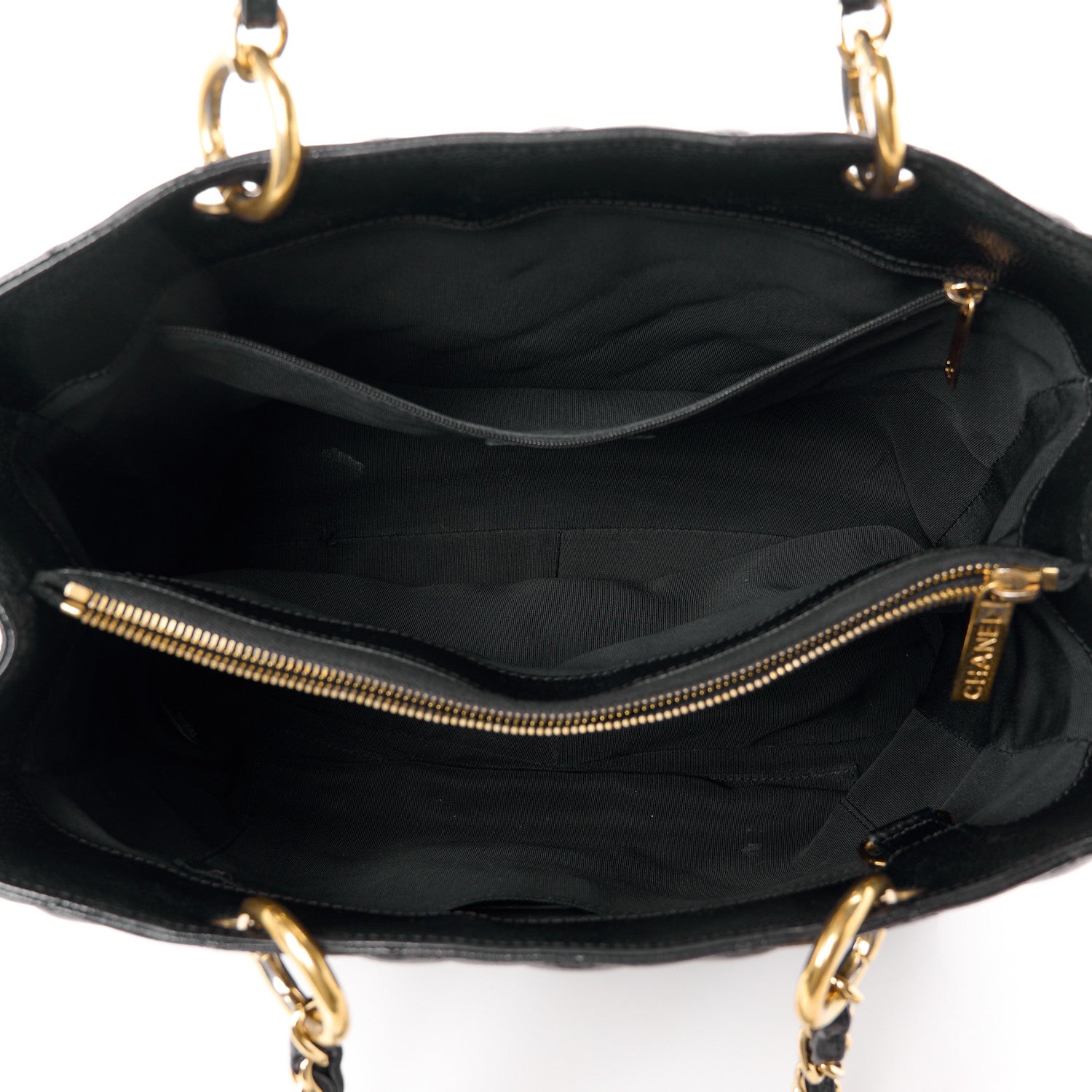 Chanel Caviar Quilted Grand Shopping Tote GST Black 5 of 10