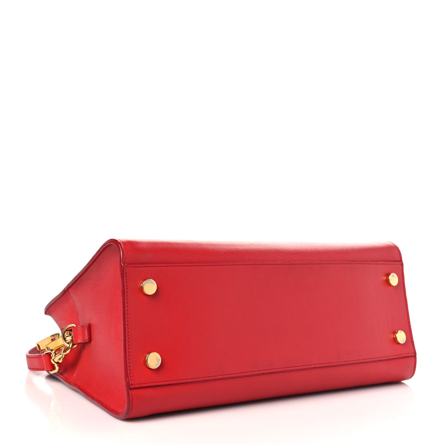 Calfskin Small Monogram Cabas Lipstick Red