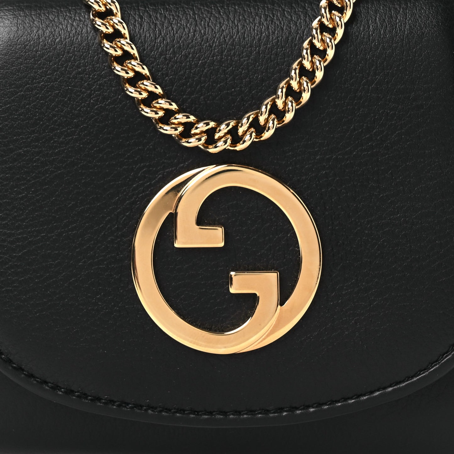 Roxy Calfskin Medium Blondie Chain Wallet Black