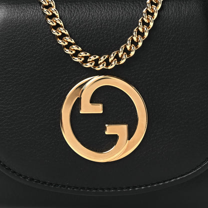 Gucci Roxy Calfskin Medium Blondie Chain Wallet Black 8 of 10