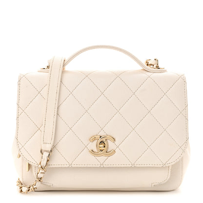 Chanel Caviar Quilted Medium Business Affinity Flap White 1 of 18