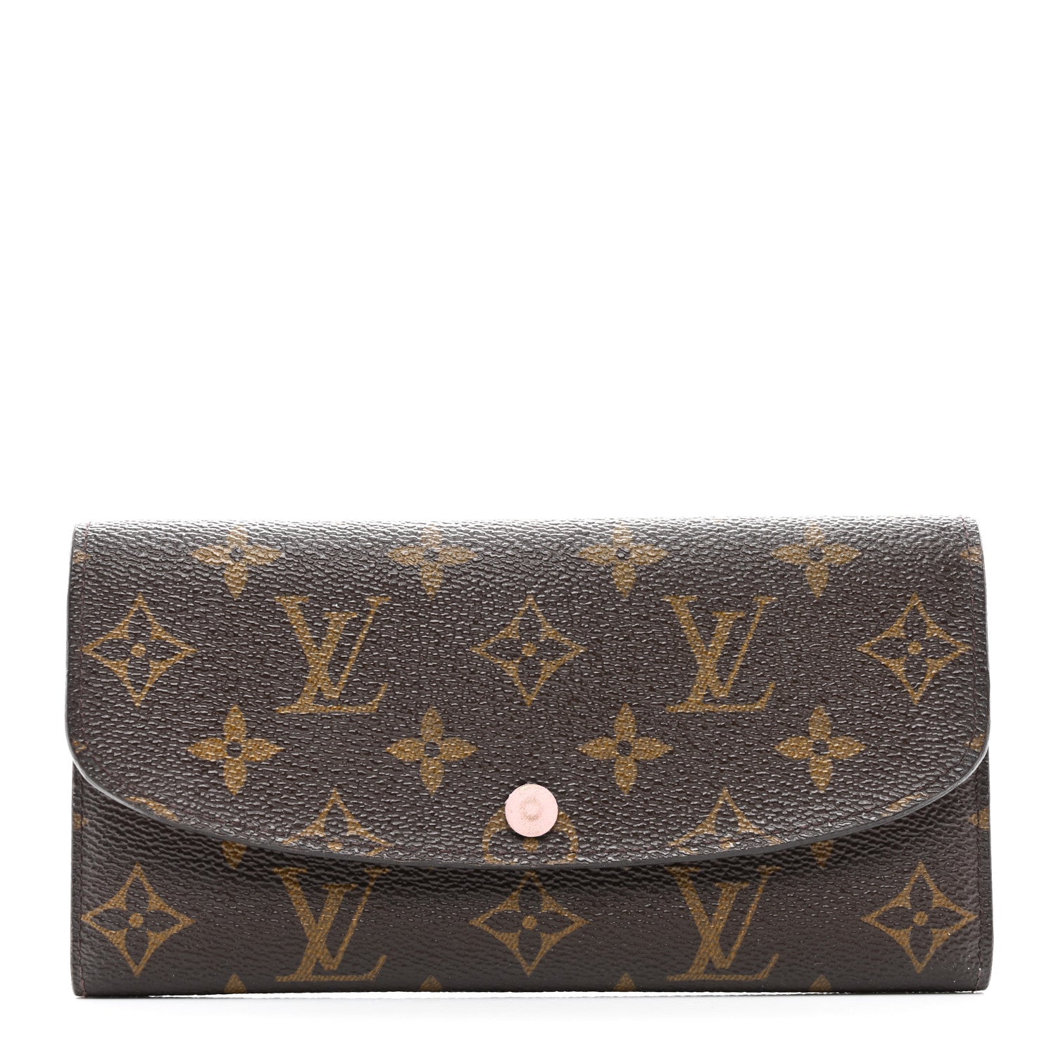 Louis Vuitton Monogram Emilie Wallet Rose Ballerine 1 of 7