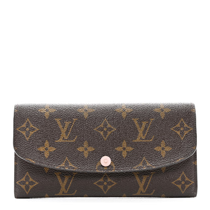 Louis Vuitton Monogram Emilie Wallet Rose Ballerine 1 of 7