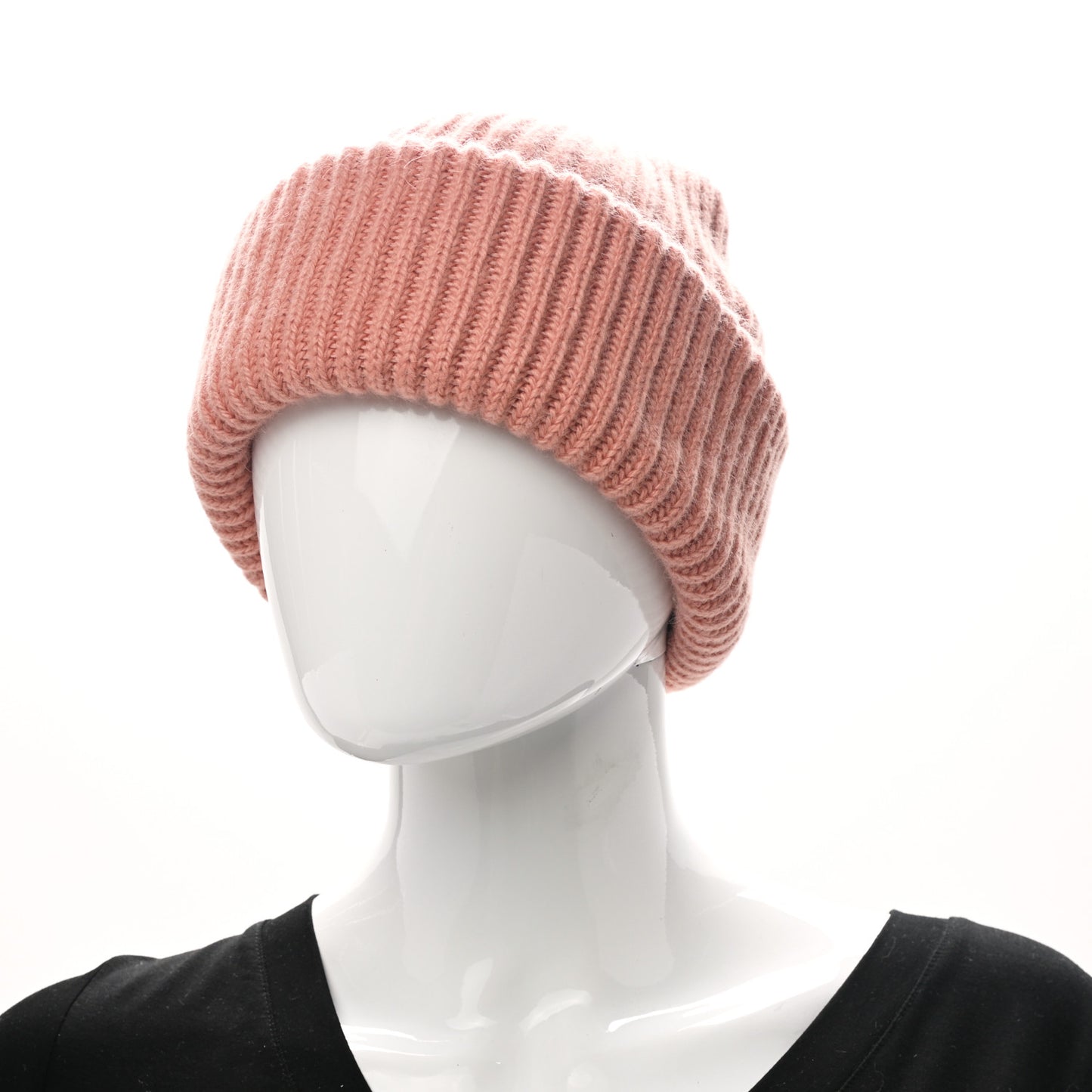 Cashmere Jersey Knit Filipa Beanie Hat S Rose Quartz