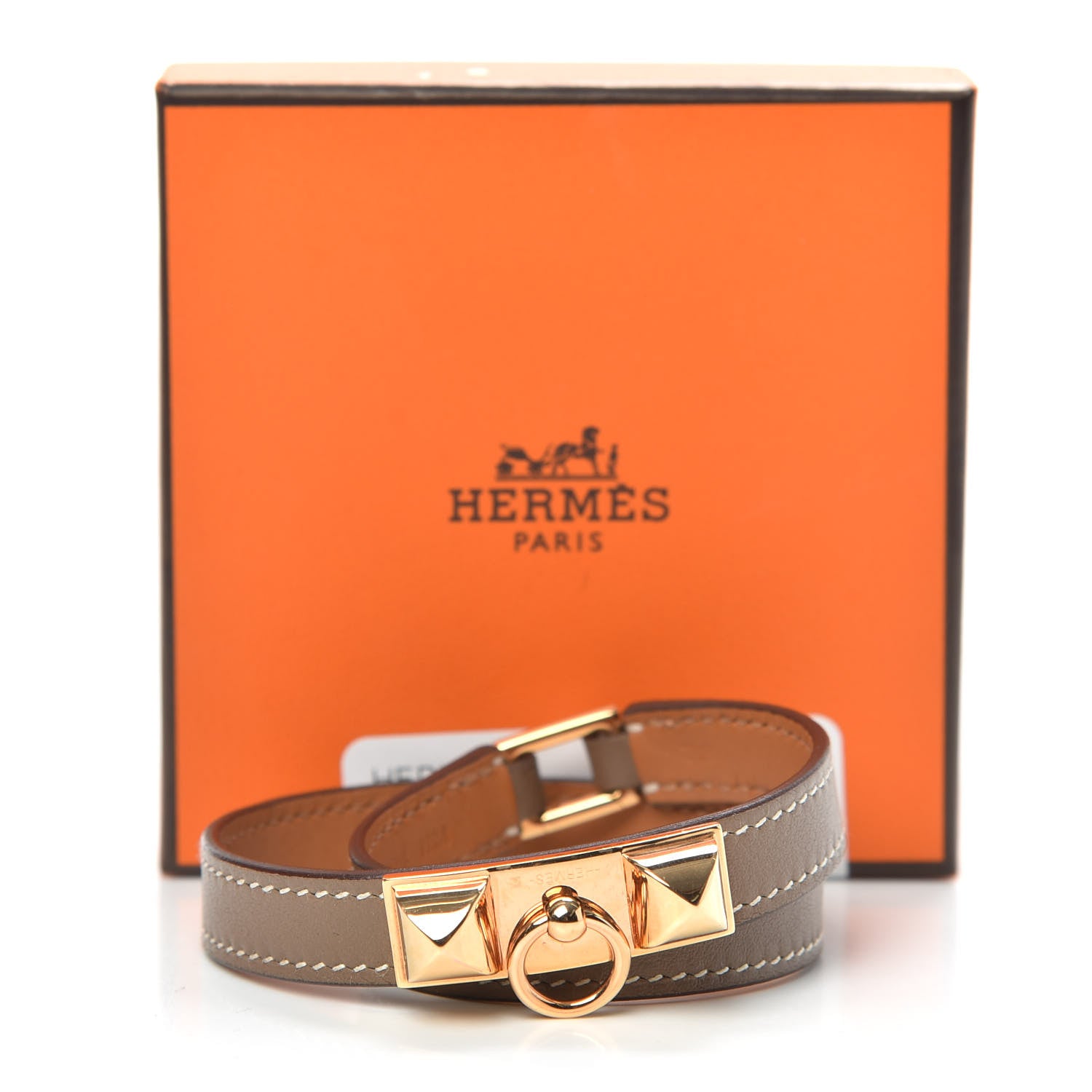 Hermes Swift Rivale Double Tour Bracelet Etoupe 6 of 6