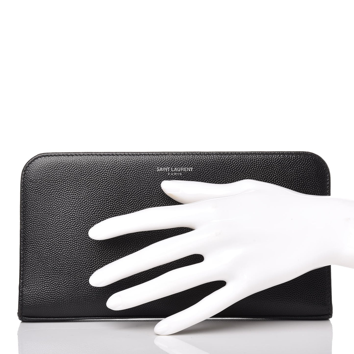 Grain De Poudre Classic Zip Around Travel Wallet Black