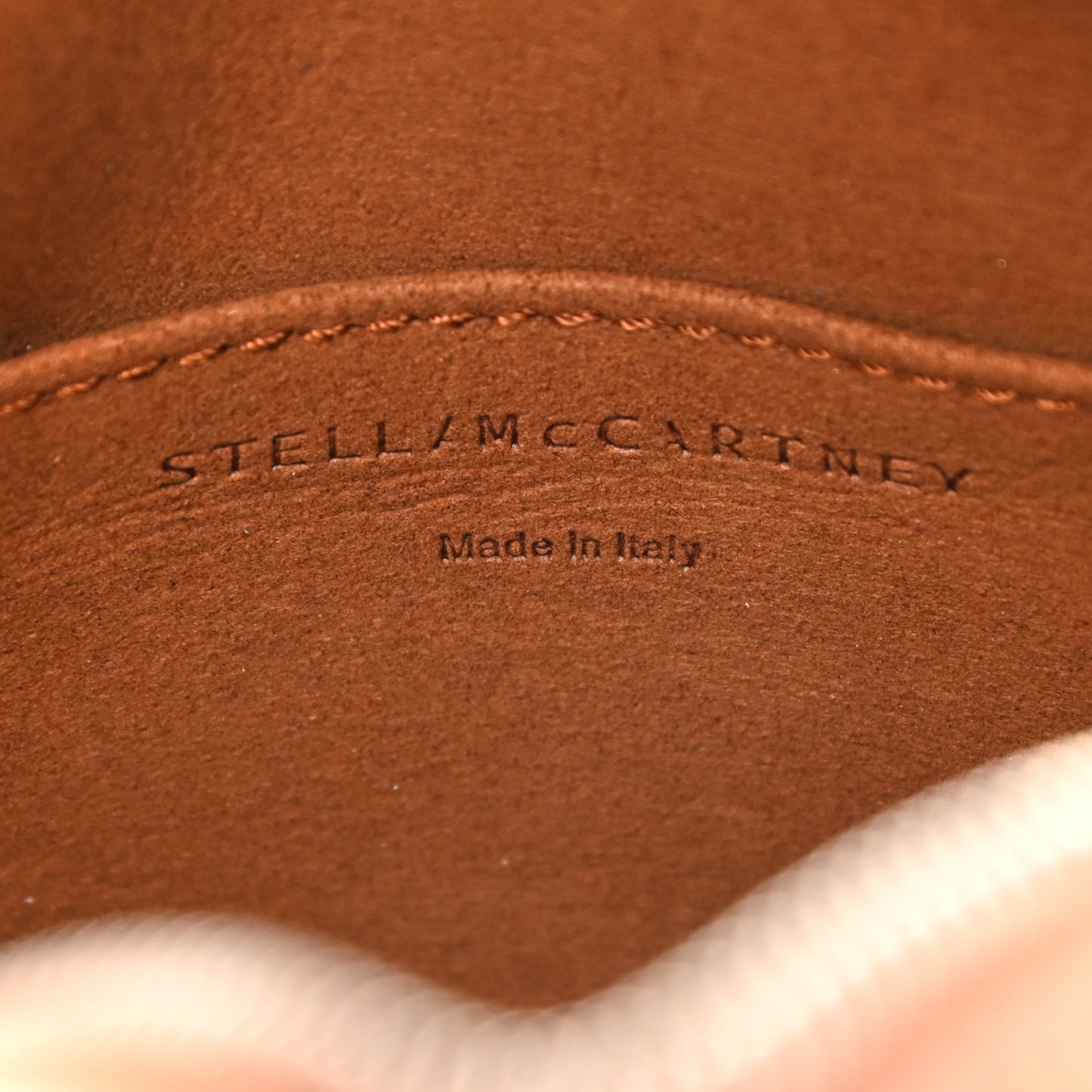 Eco Alter Nappa Perforated Logo Mini Bag Brown