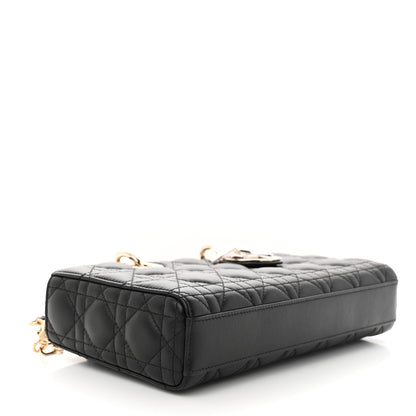 Christian Dior Lambskin Cannage Medium Lady D-Joy Black 4 of 11